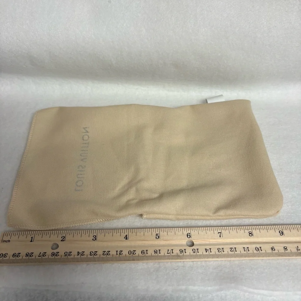 Louis Vuitton Beige Fold Over Small Accessories Dust Bag